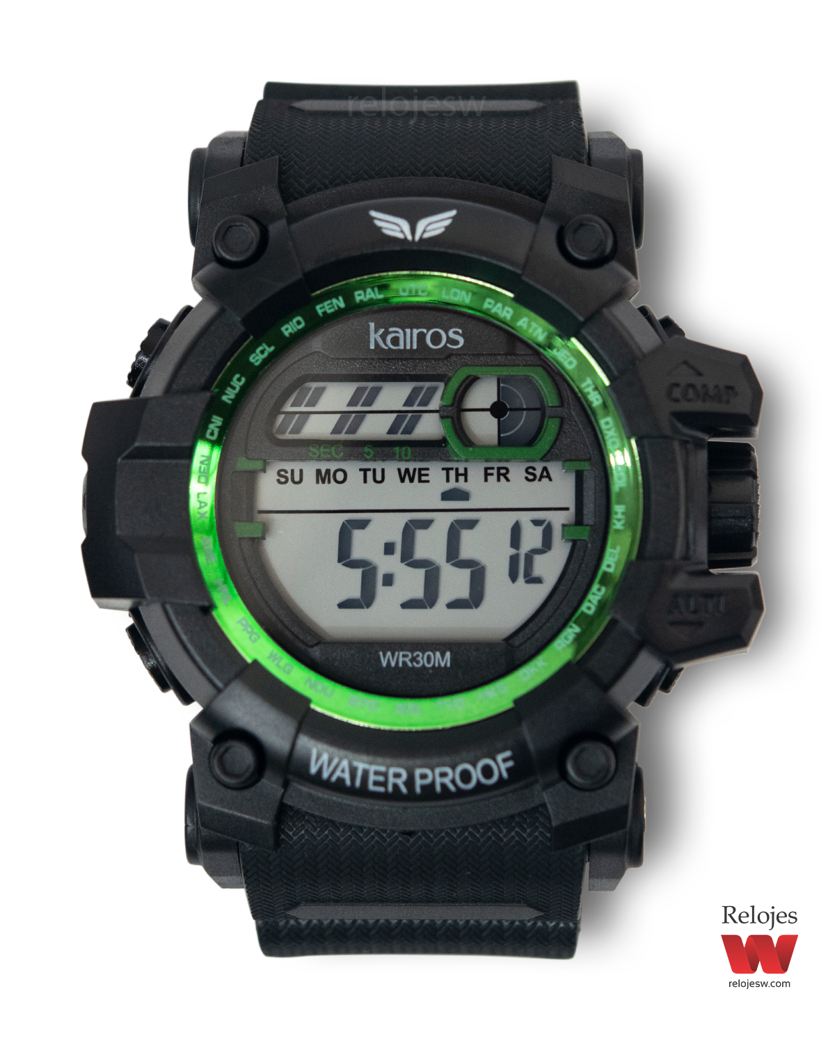 Reloj Kairos Hombre DM1314 Negro Verde