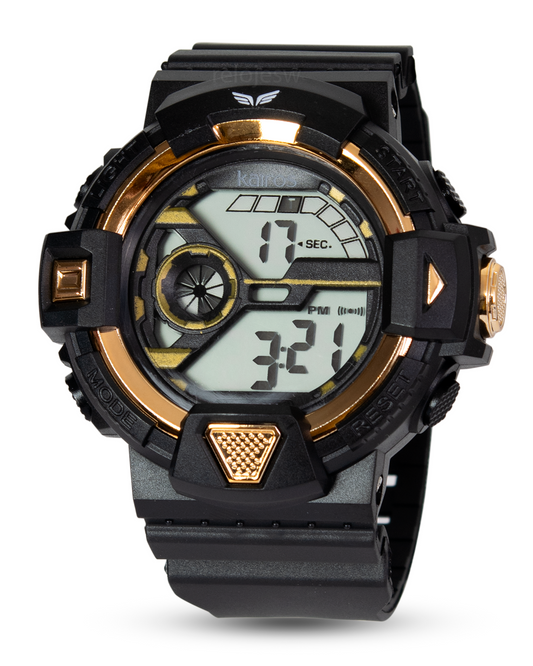Reloj Kairos Hombre Negro Oro Rosa DM1415-NEOR