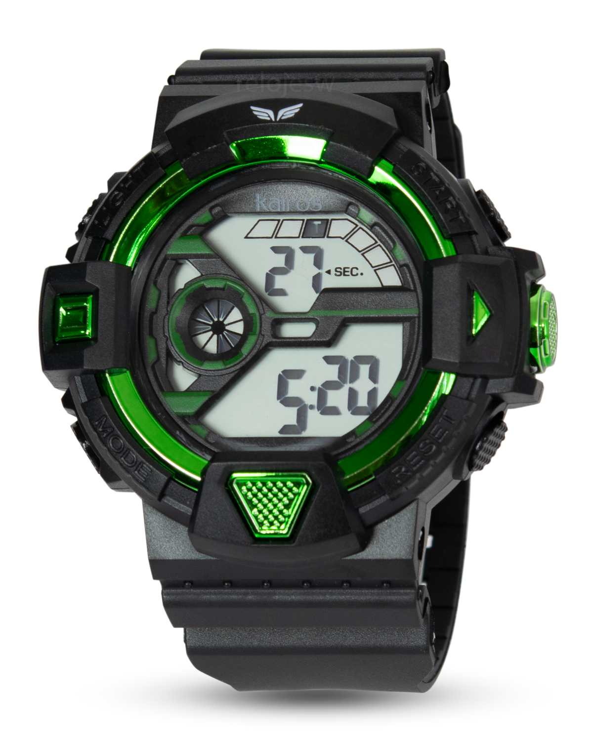 Reloj Kairos Hombre Negro Verde DM1415-NEVE