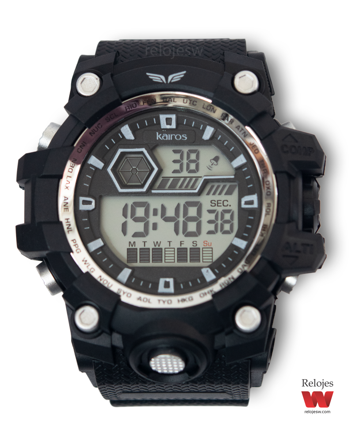 Reloj Kairos Hombre DM1623 Negro Plateado