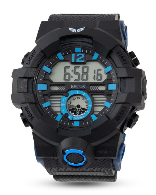 Reloj Kairos Hombre Negro Azul DM1909D-NEAZ