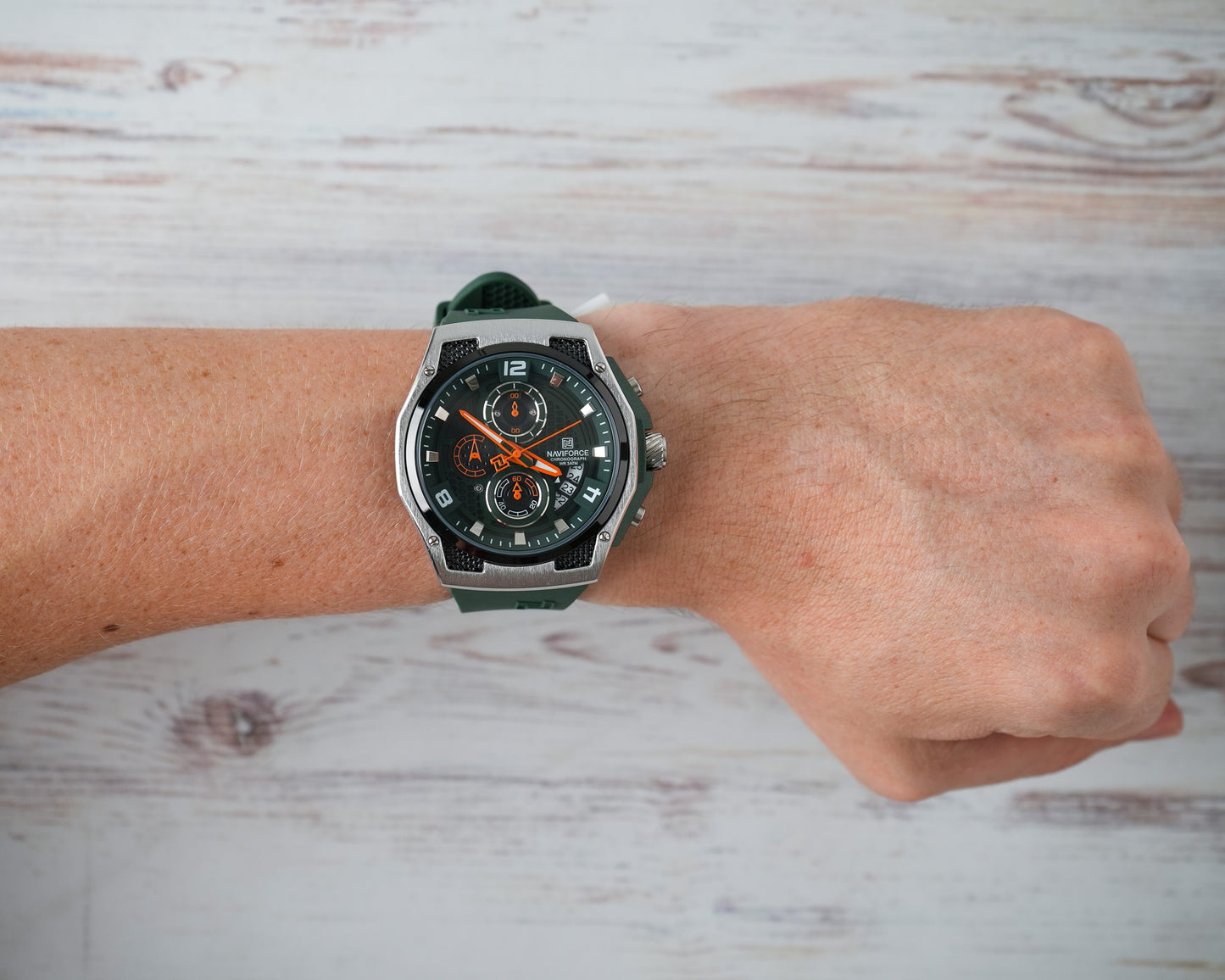 Reloj Naviforce Hombre Original Verde NF8051T-VEPL