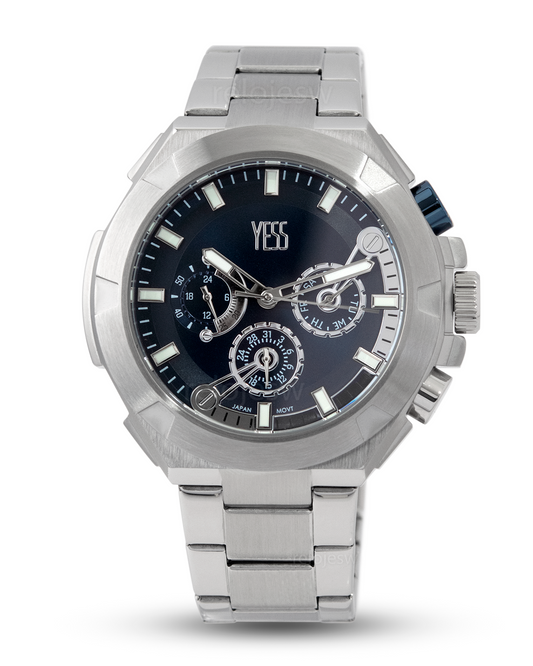 Reloj Yess Hombre Plateado EA3258-03