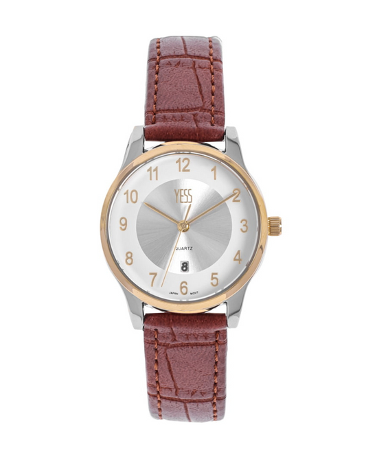 Reloj Yess Mujer EA9004L Plateado Oro Rosa