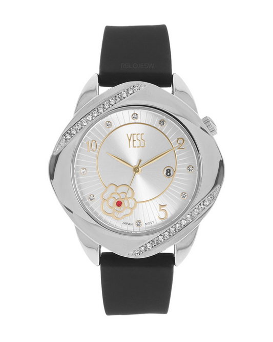 Reloj Yess Mujer EA9031L Negro Plateado