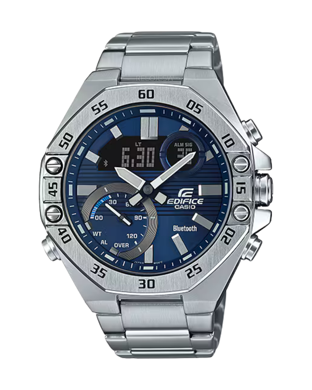 Reloj Casio Edifice Hombre Plateado ECB-10D-2A