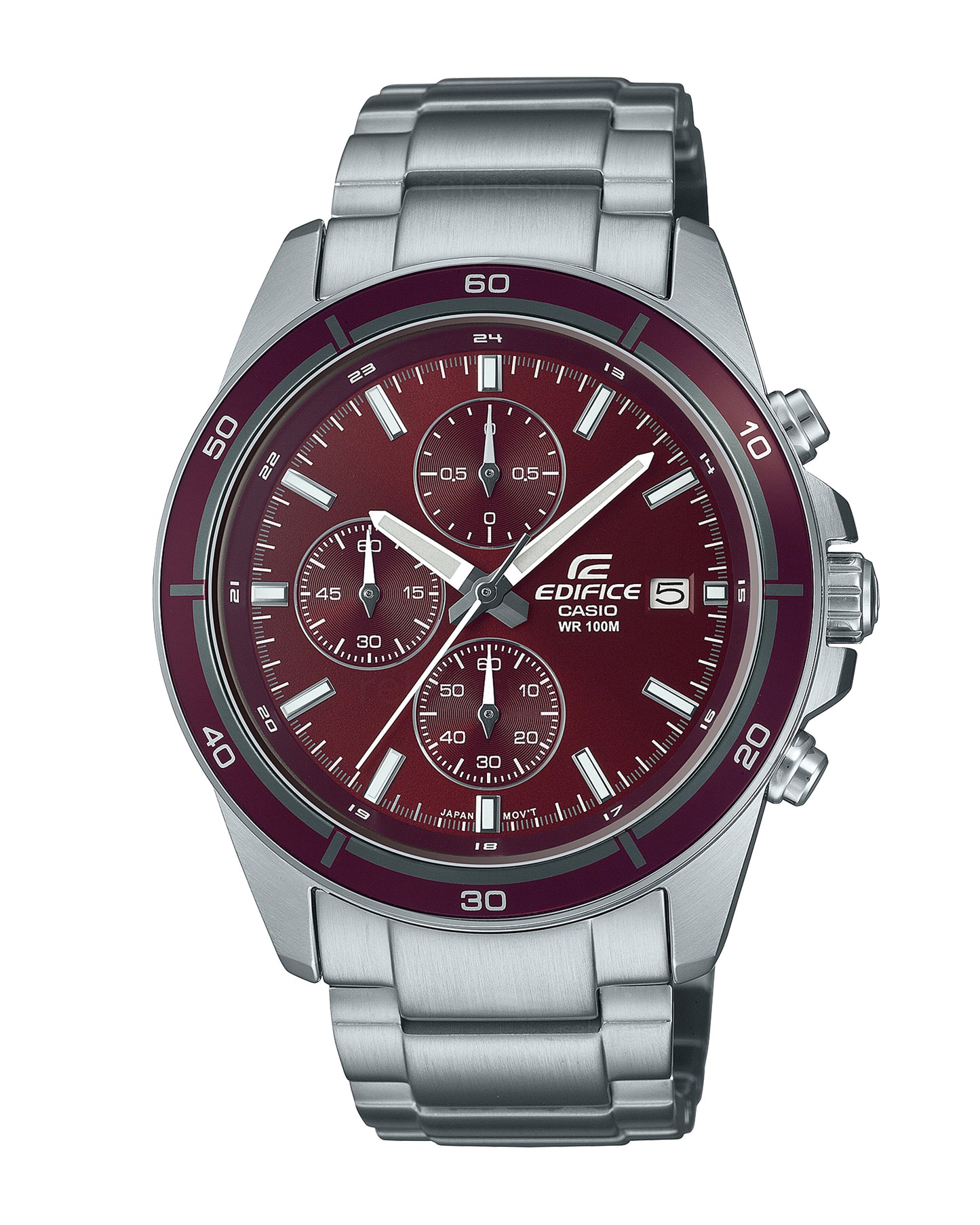 Reloj Casio Edifice Original Hombre Plateado EFR-526D-5CV