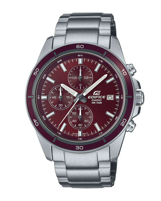 Reloj Casio Edifice Original Hombre Plateado EFR-526D-5CV