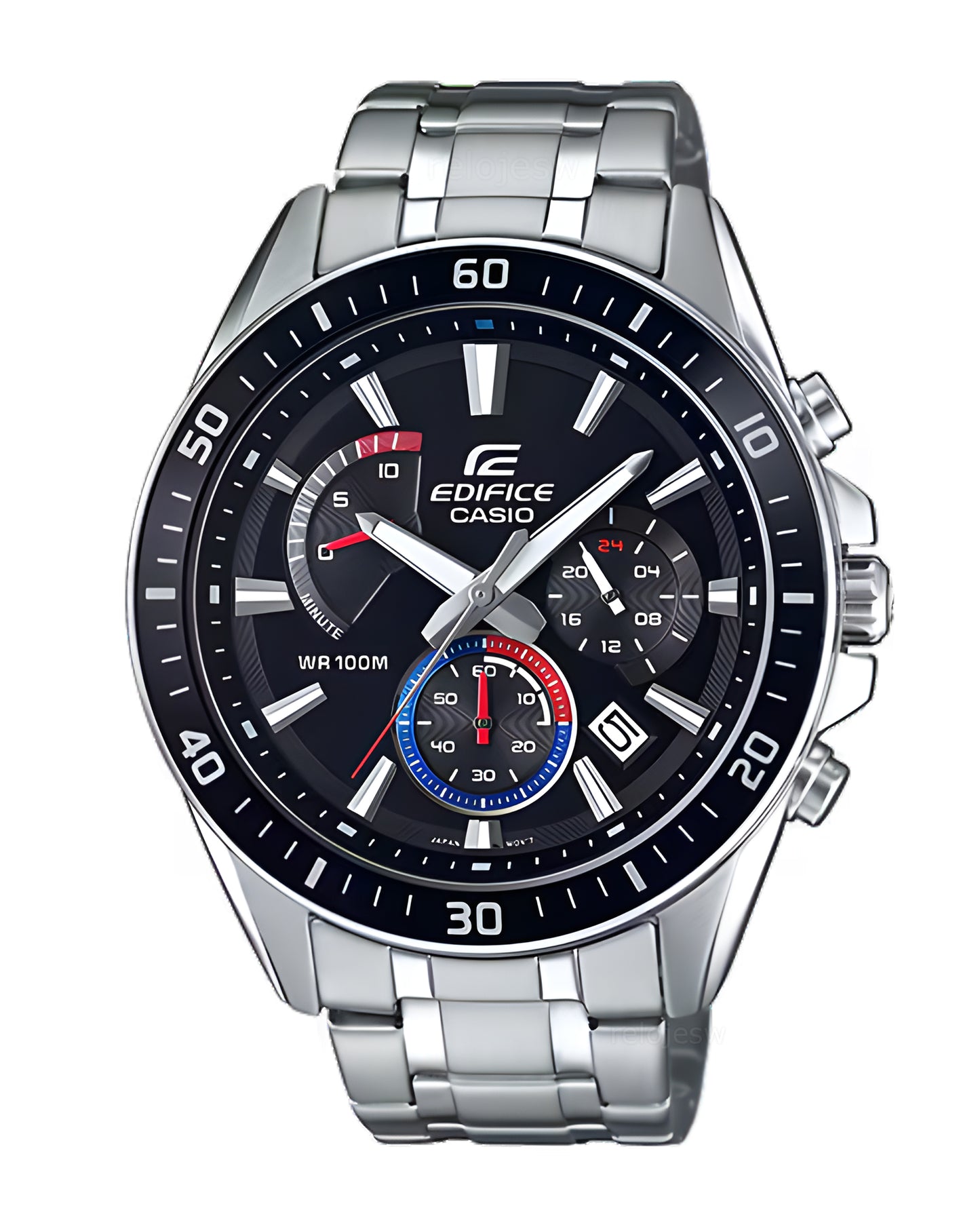 Reloj Casio Edifice Hombre Original Plateado EFR-552D-1A3V