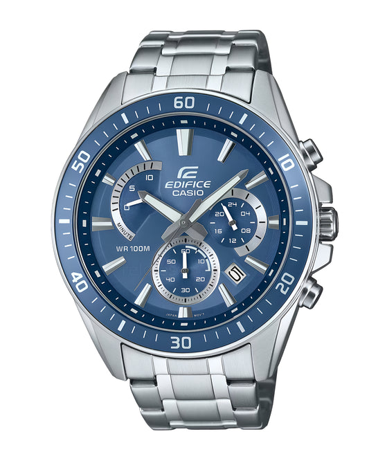 Reloj Casio Edifice Original Hombre Plateado EFR-552D-2AV