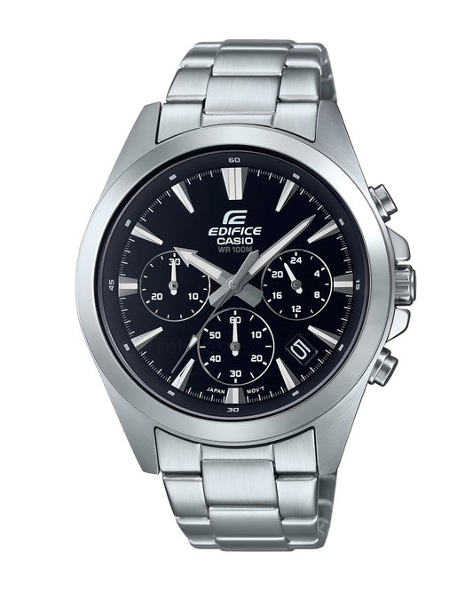 Reloj Casio Edifice Original Hombre Plateado EFV-630D-1AV