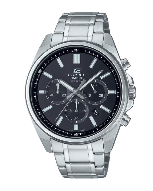 Reloj Casio Edifice Hombre Original Plateado EFV-650D-1AV