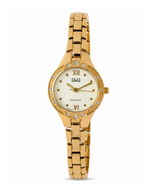 Reloj Q&Q Original Mujer Dorado F14A001Y