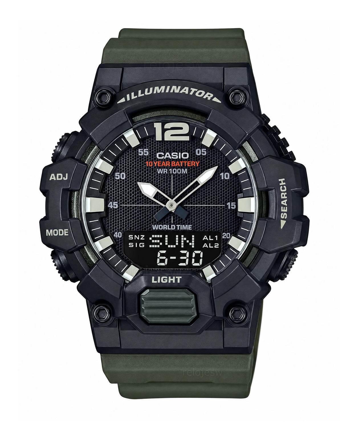 Reloj Casio Hombre Original Verde HDC-700-3AV