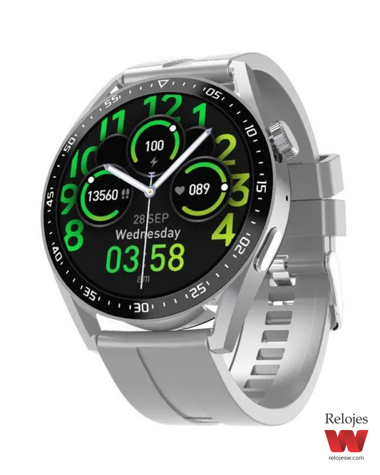 Reloj Smartwatch Hombre HW28 Gris