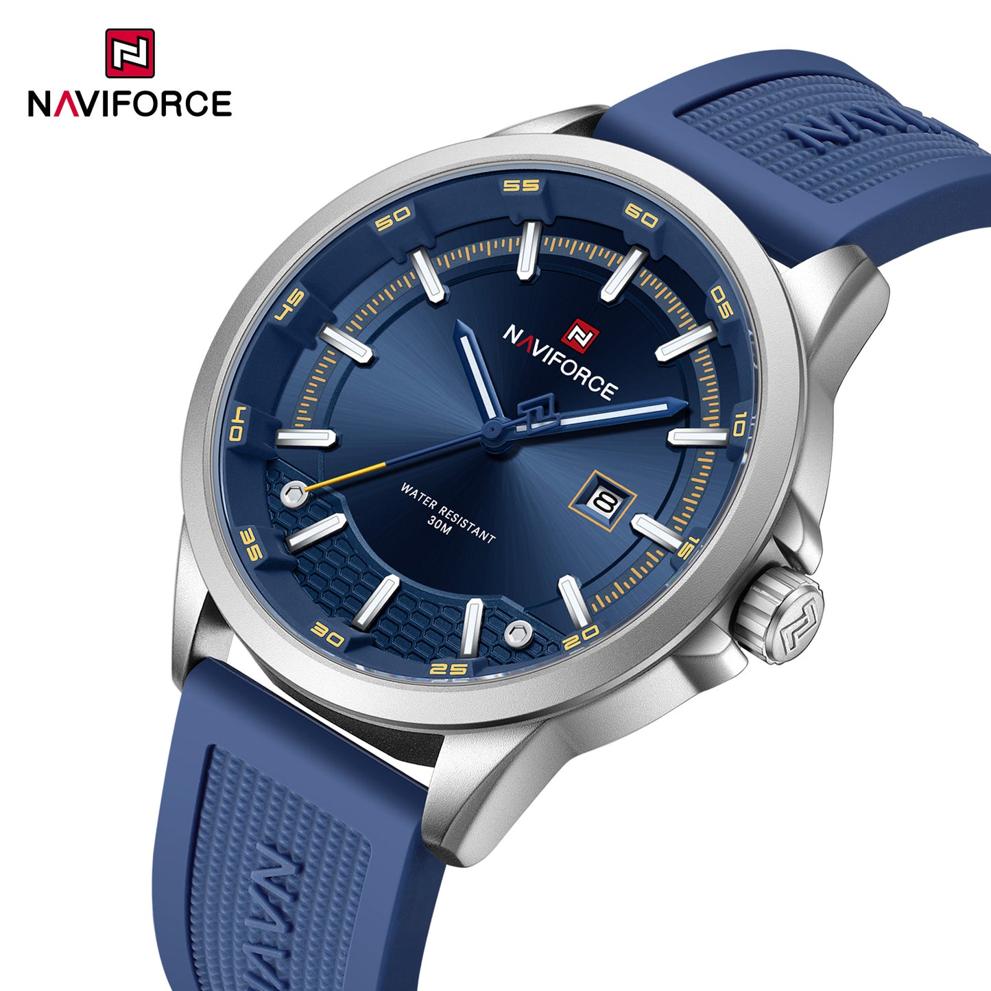 Reloj Naviforce Hombre Plateado Azul NF9248S-AZPL
