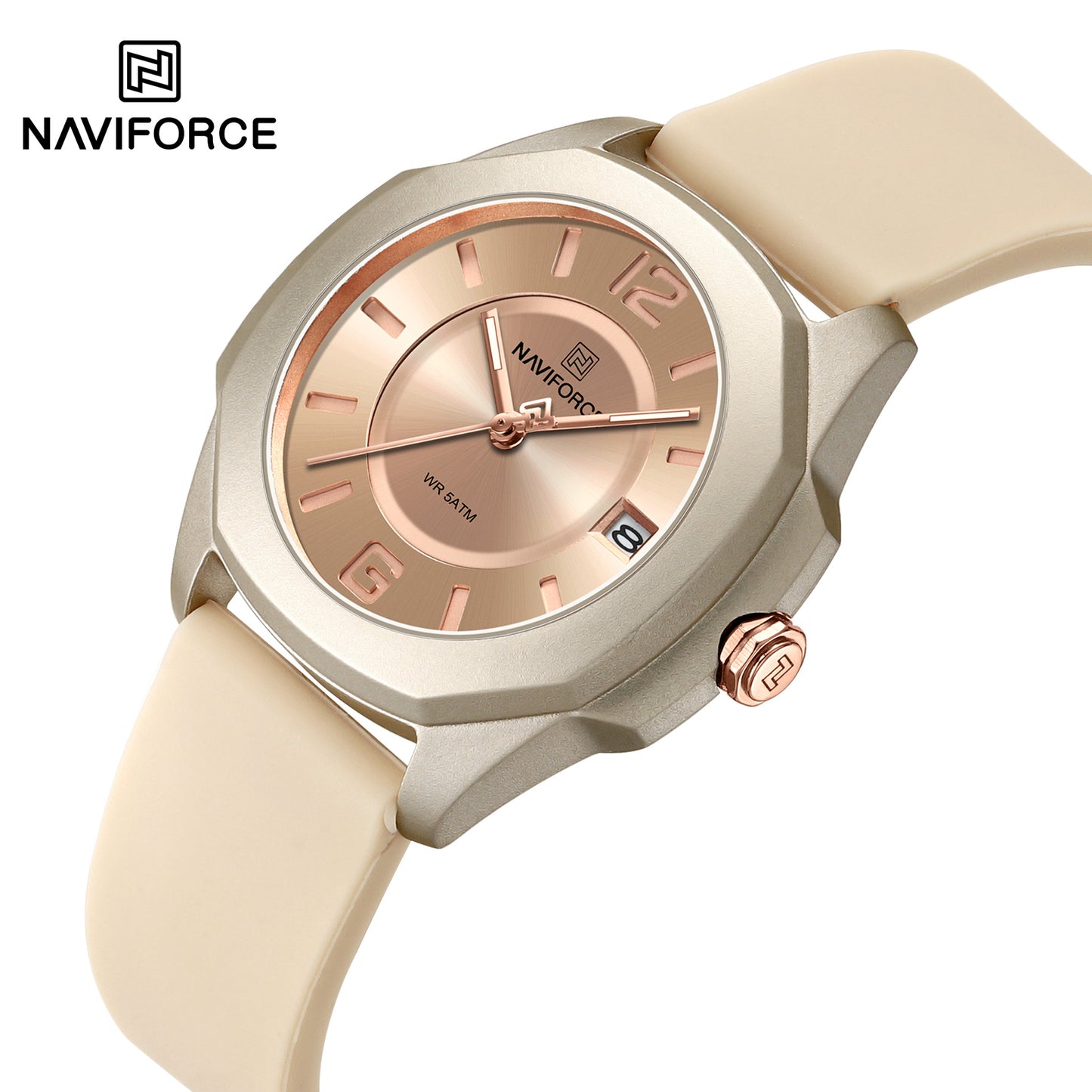 Reloj Naviforce Mujer Amarillo Dorado NF7107-AMBR