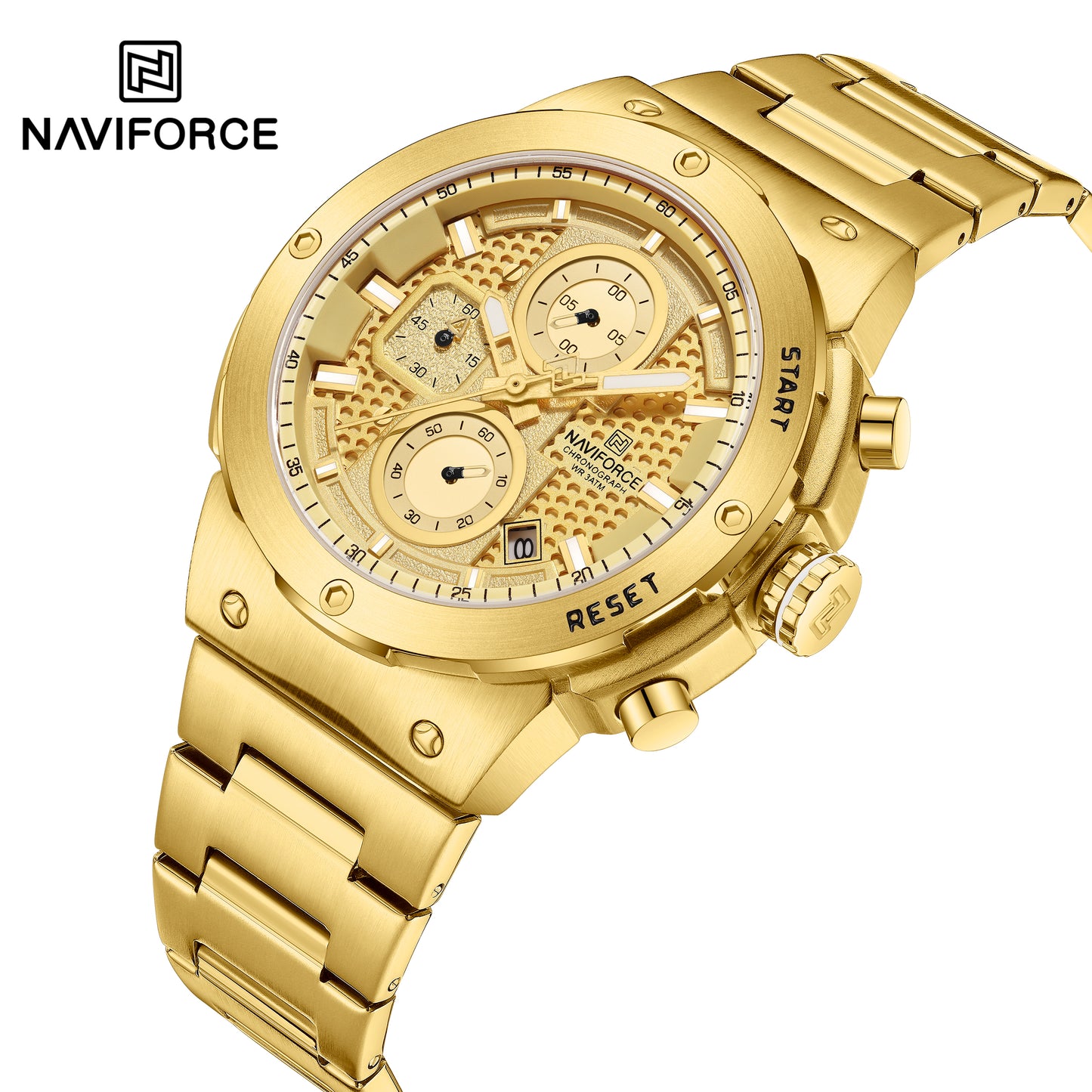 Reloj Naviforce Hombre Dorado NF8072-DODO