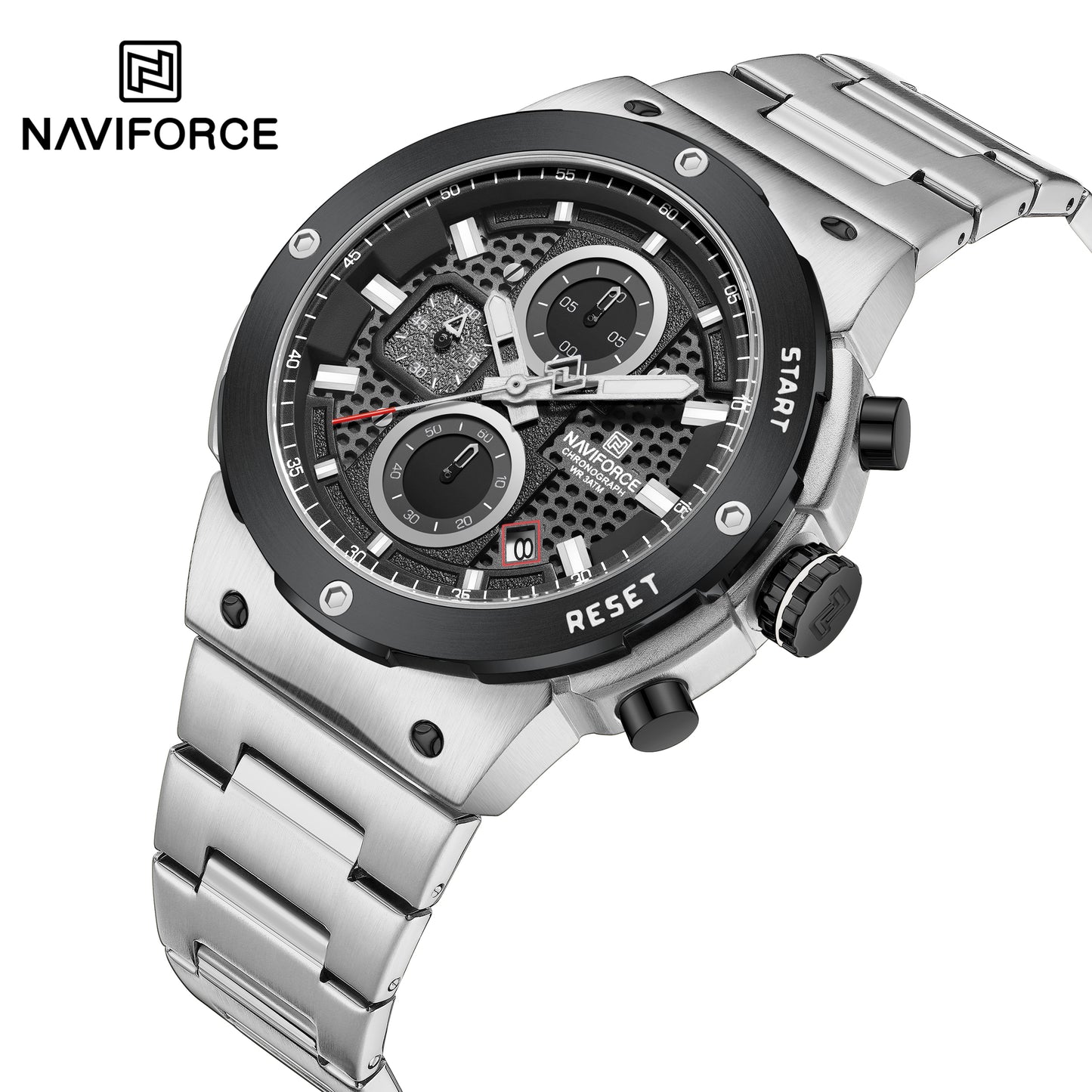 Reloj Naviforce Hombre Platedo Negro NF8072-PLNE