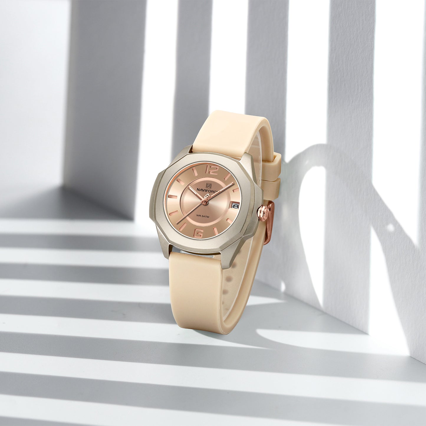 Reloj Naviforce Mujer Amarillo Dorado NF7107-AMBR