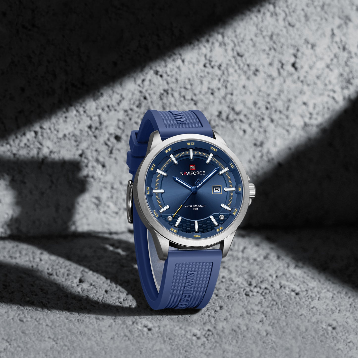 Reloj Naviforce Hombre Plateado Azul NF9248S-AZPL