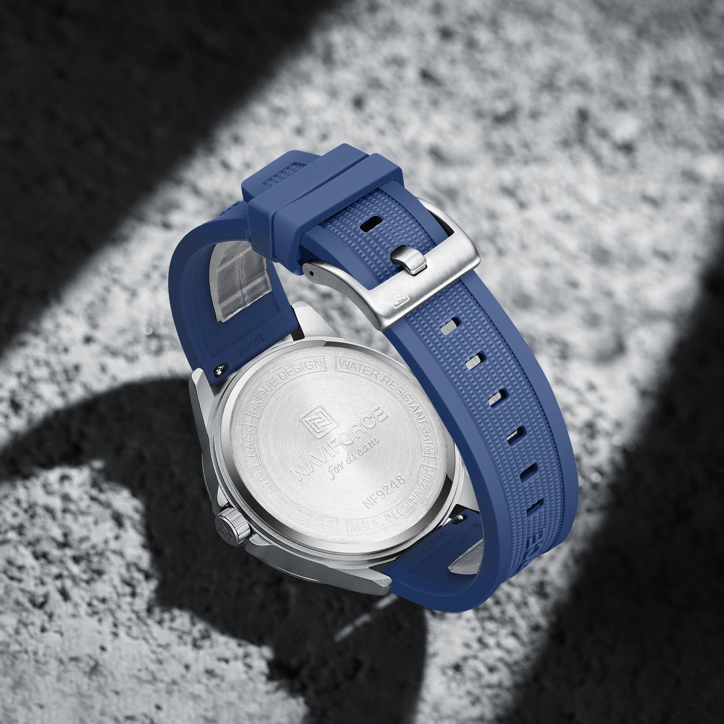 Reloj Naviforce Hombre Plateado Azul NF9248S-AZPL