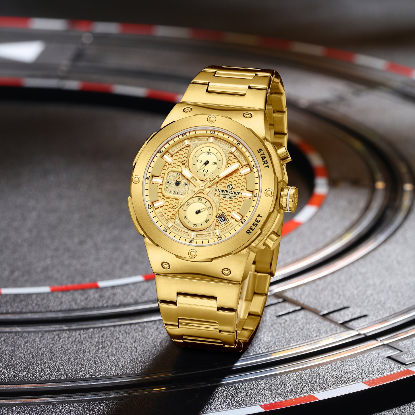 Reloj Naviforce Hombre Dorado NF8072-DODO
