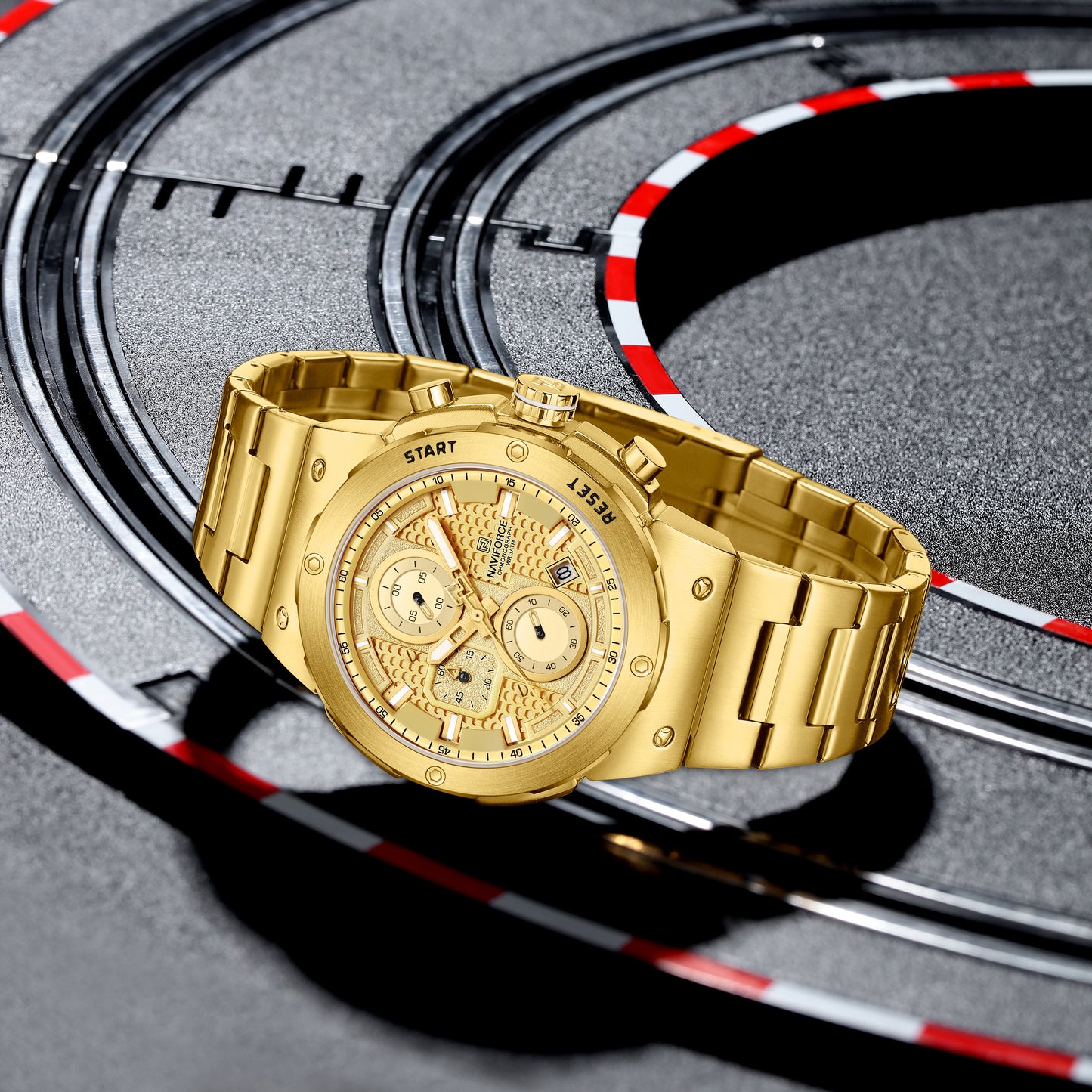 Reloj Naviforce Hombre Dorado NF8072-DODO