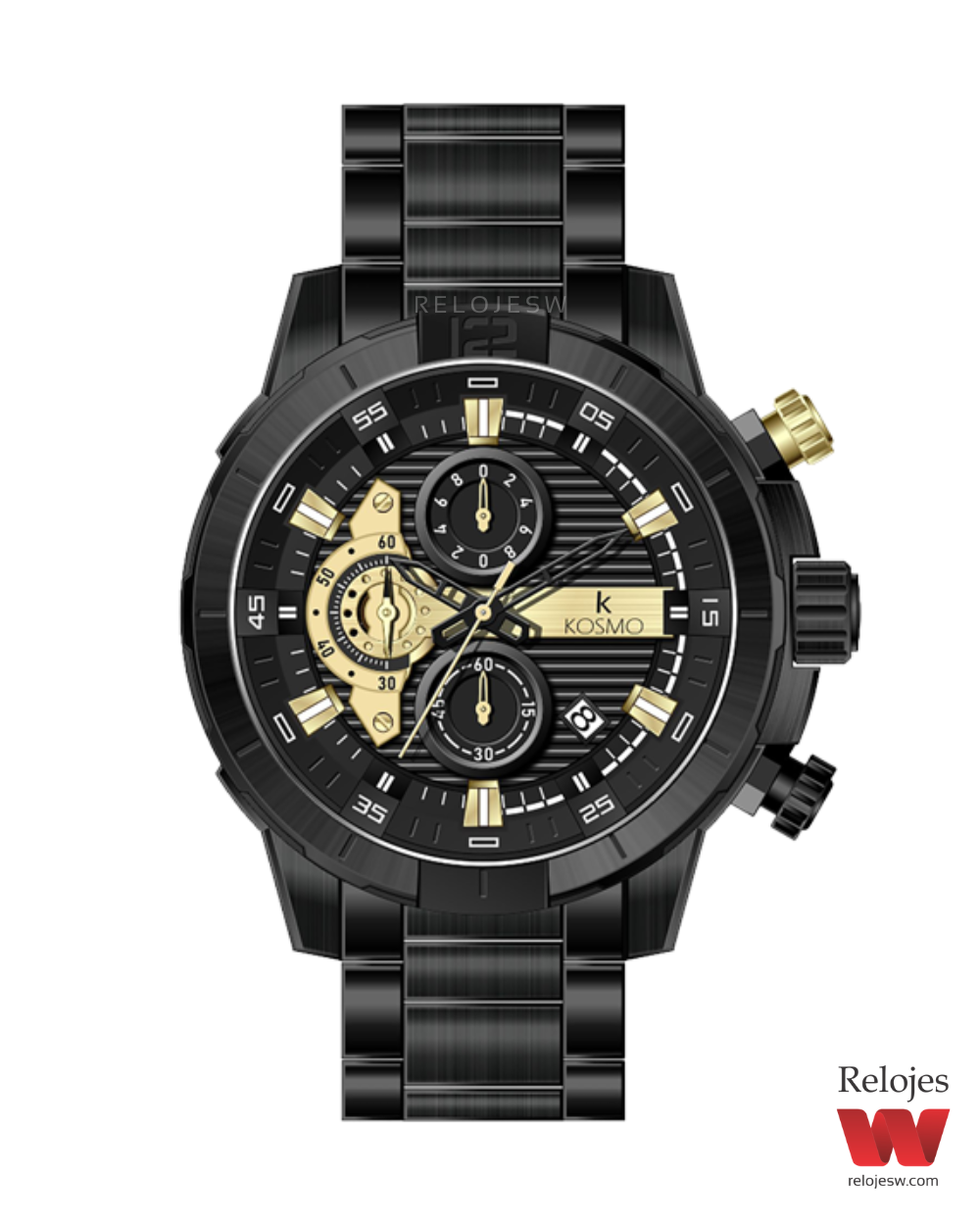 Reloj Kosmo Hombre K3999G Negro