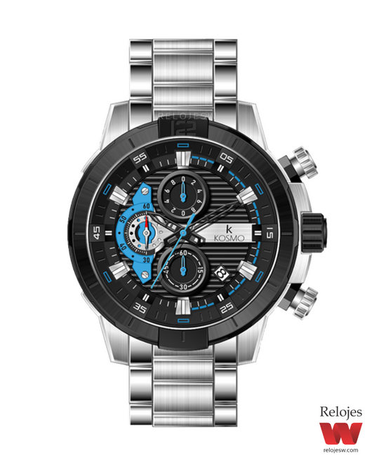 Reloj Kosmo Hombre K3999G Plateado Negro