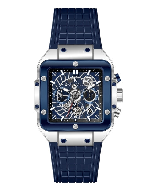 Reloj Kosmo Hombre Azul Plateado K4200G-AZPL