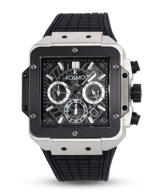 Reloj Kosmo Hombre Negro Plateado K4200G-NEPL