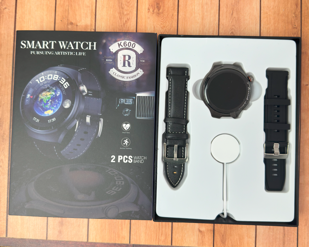 Reloj Smartwatch Hombre Negro K600-NE