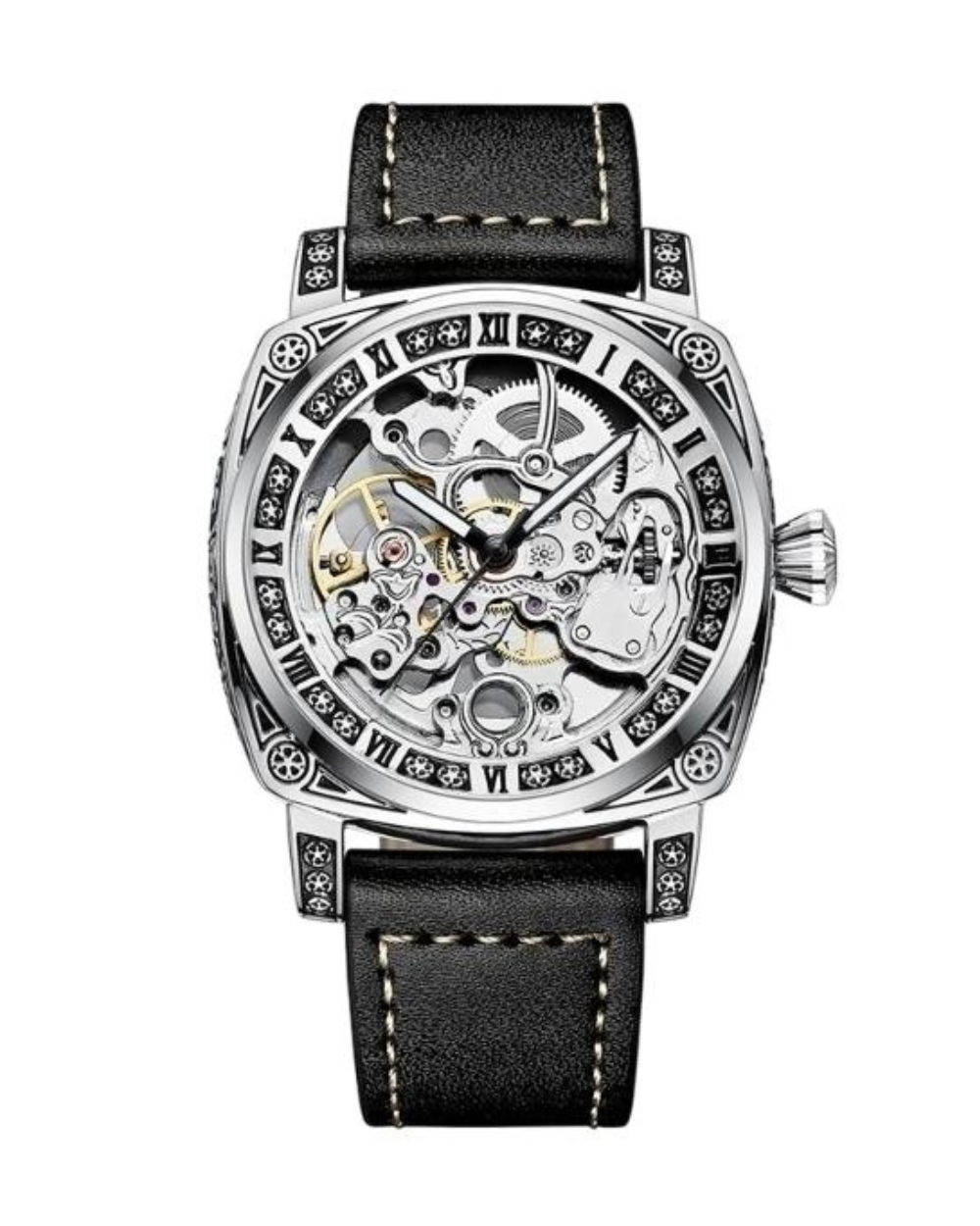 Reloj Kosmo Hombre Negro Plateado K894-NEPL