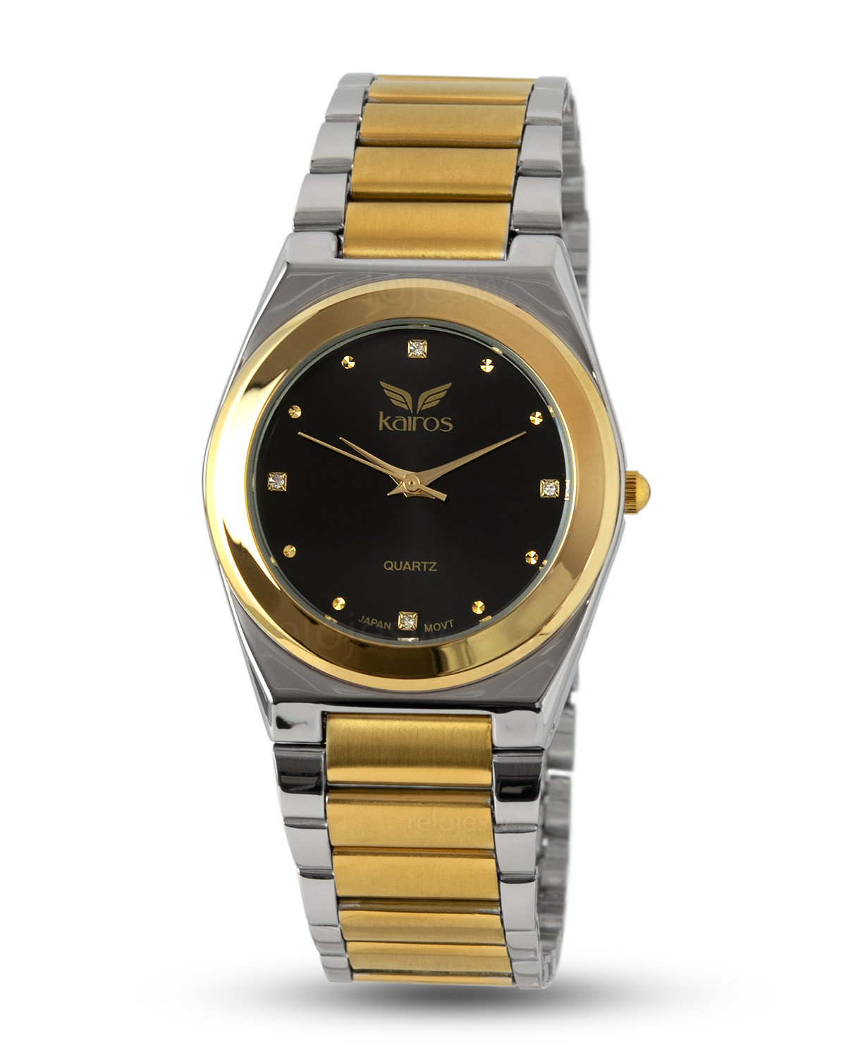Reloj Kairos Hombre Bicolor Negro KL424M-BINE