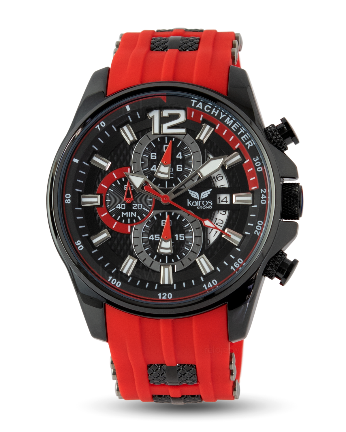 Reloj Kairos Hombre Rojo Negro KR0350G-4