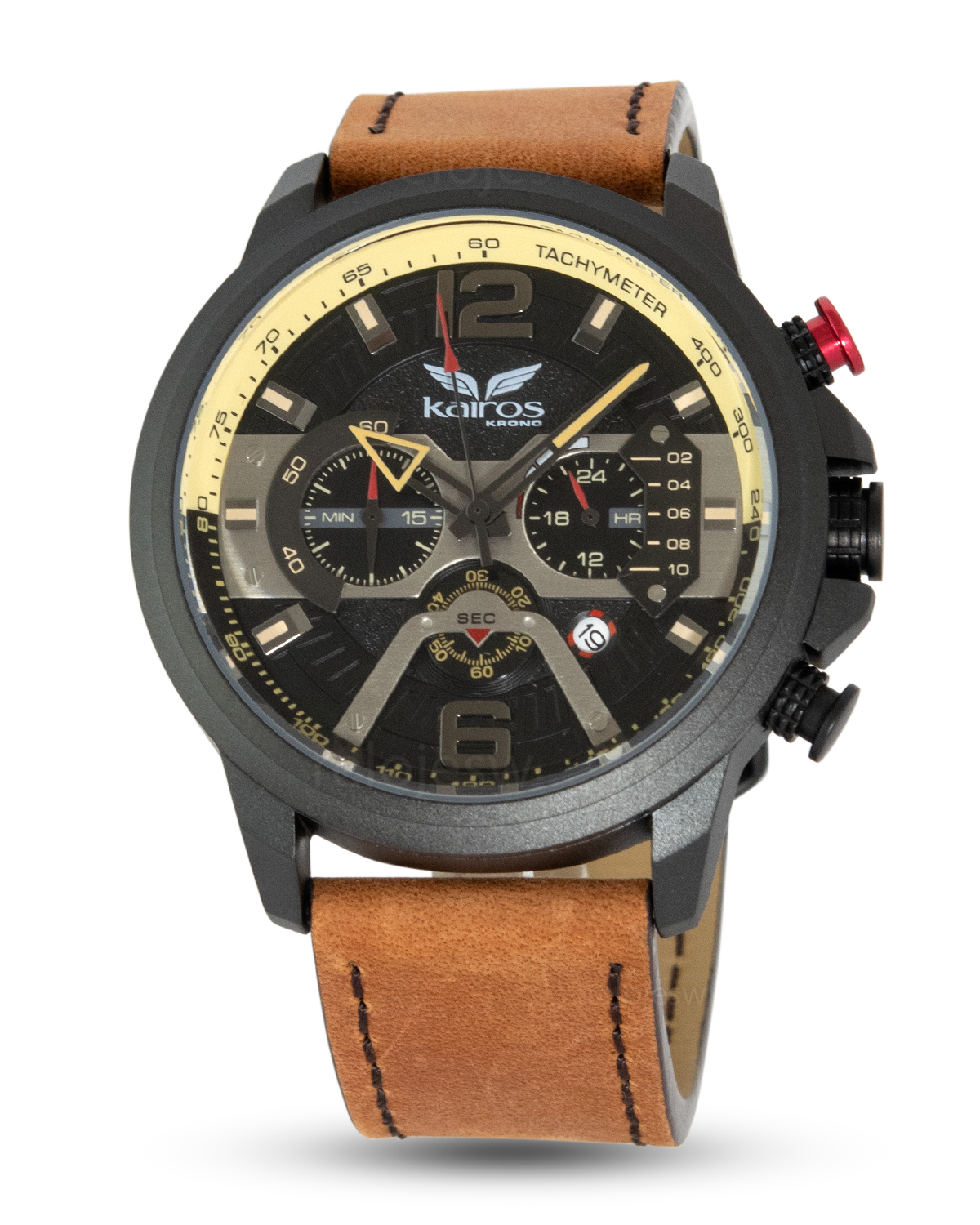 Reloj Kairos Hombre Café Negro KR8329-1