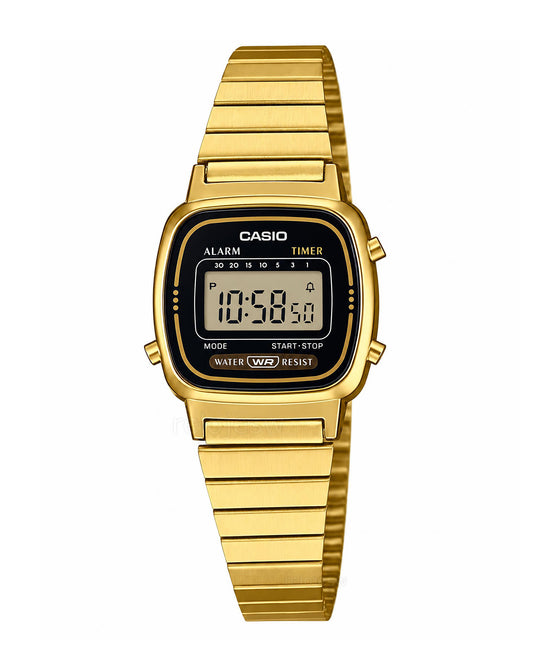 Reloj Casio Mujer Original Dorado LA670WGA-1