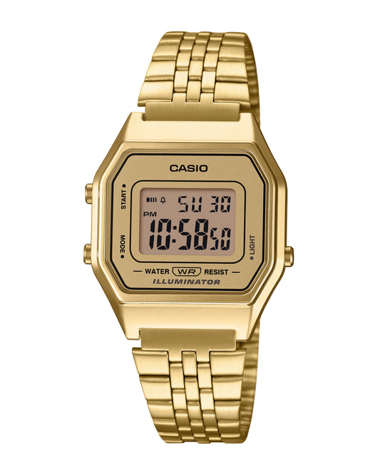 Reloj Casio Mujer Original Dorado LA680WGA-9