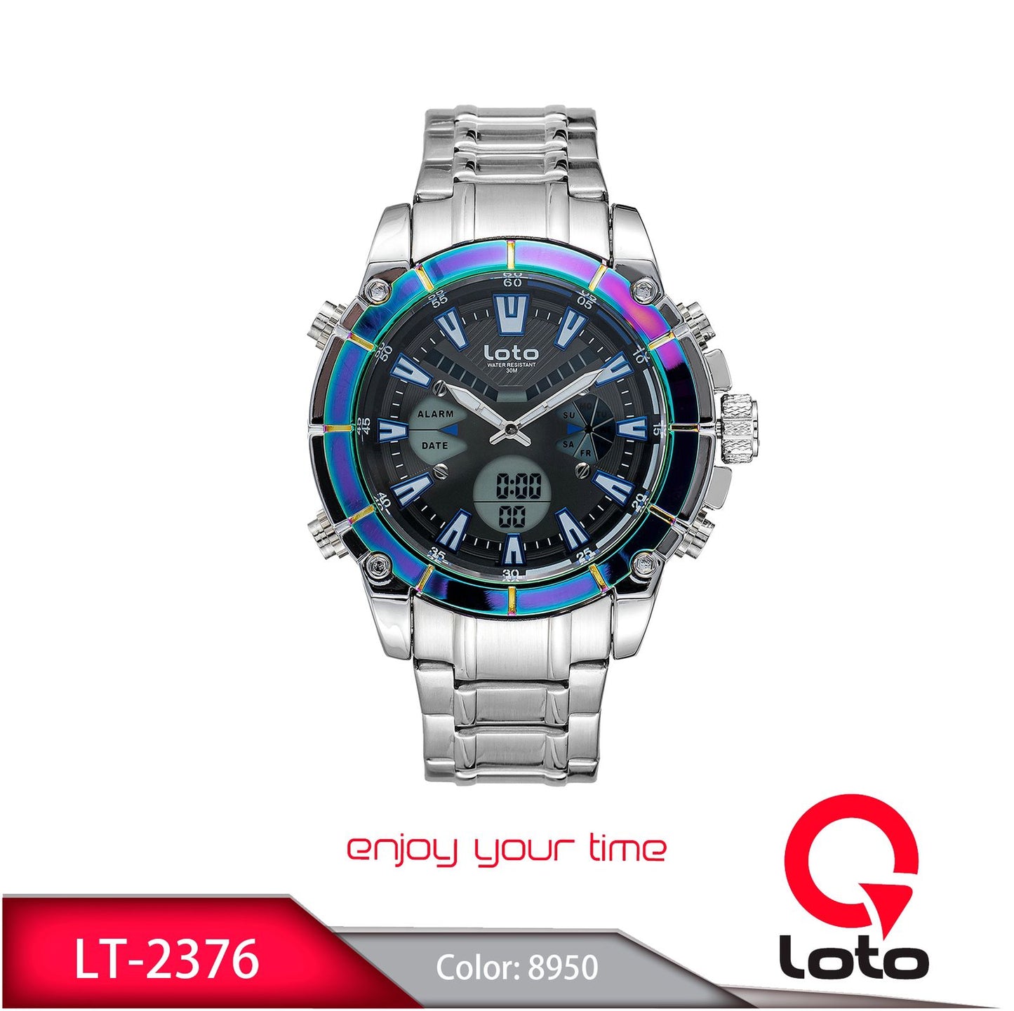 Reloj Loto Hombre Plateado LT-2376-PLTO