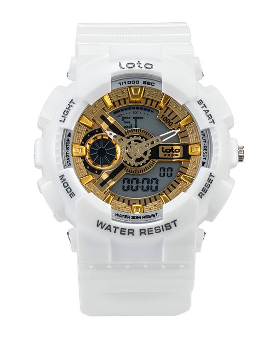 Reloj Loto Hombre Blanco LT-2402-BLDO