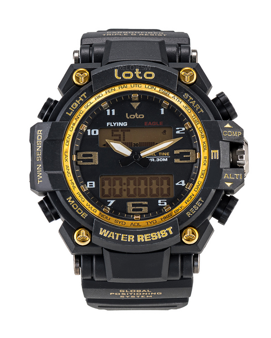 Reloj Loto Hombre Negro Dorado LT-2403-NEDO