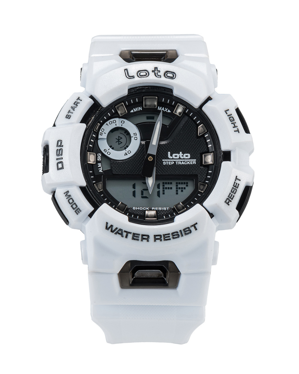 Reloj Loto Hombre Blanco Negro LT-2405-BL