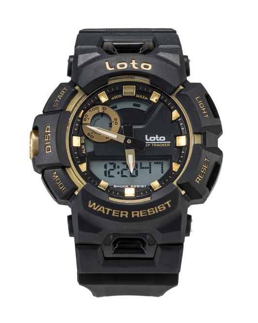 Reloj Loto Hombre Negro Dorado LT-2405-NEDO