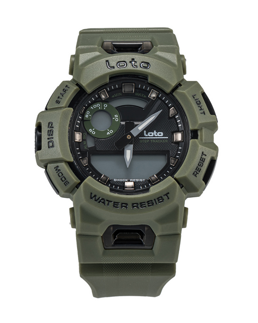 Reloj Loto Hombre Verde Negro LT-2405-VE