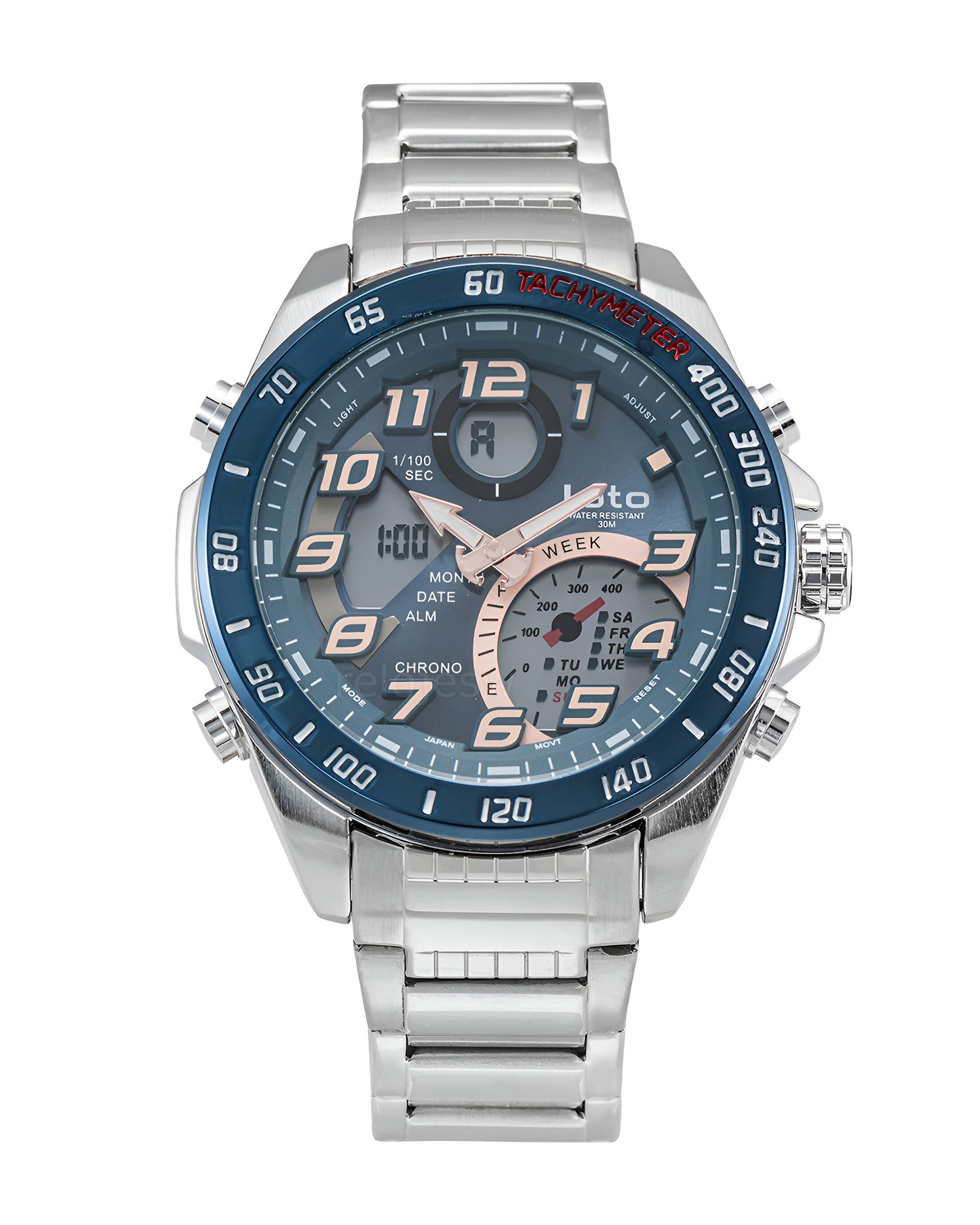 Reloj Loto Hombre Plateado LT-2407-PLAZOR