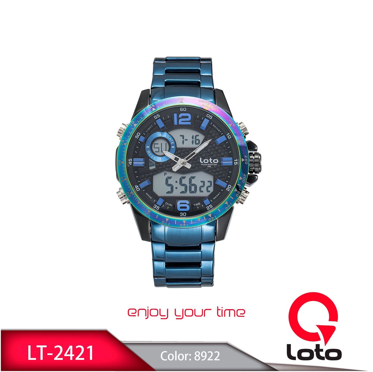 Reloj Loto Hombre Azul LT-2421-AZTO