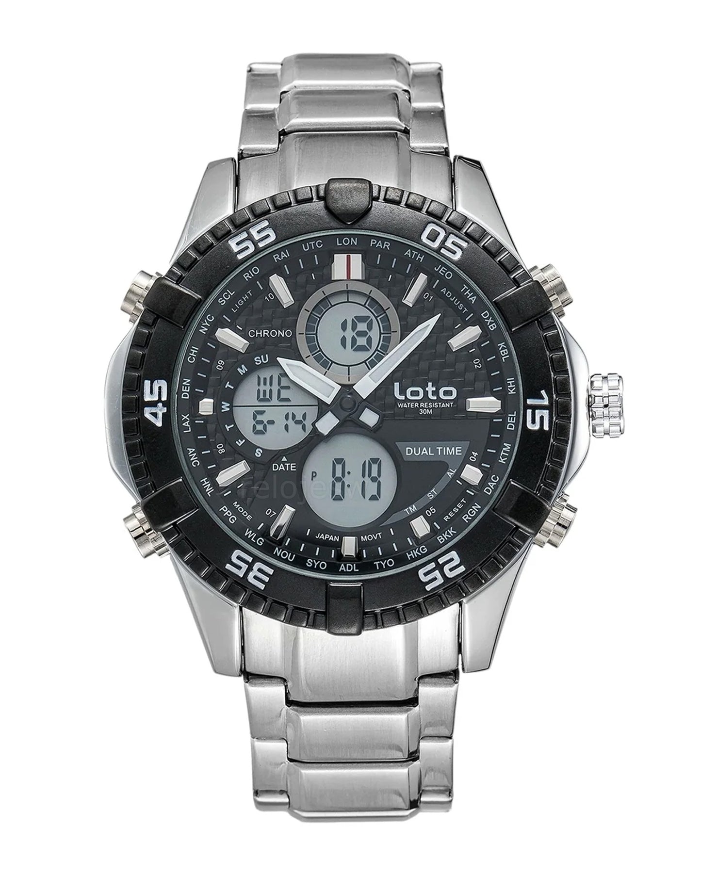 Reloj Loto Hombre Plateado LT-2422-PLNE