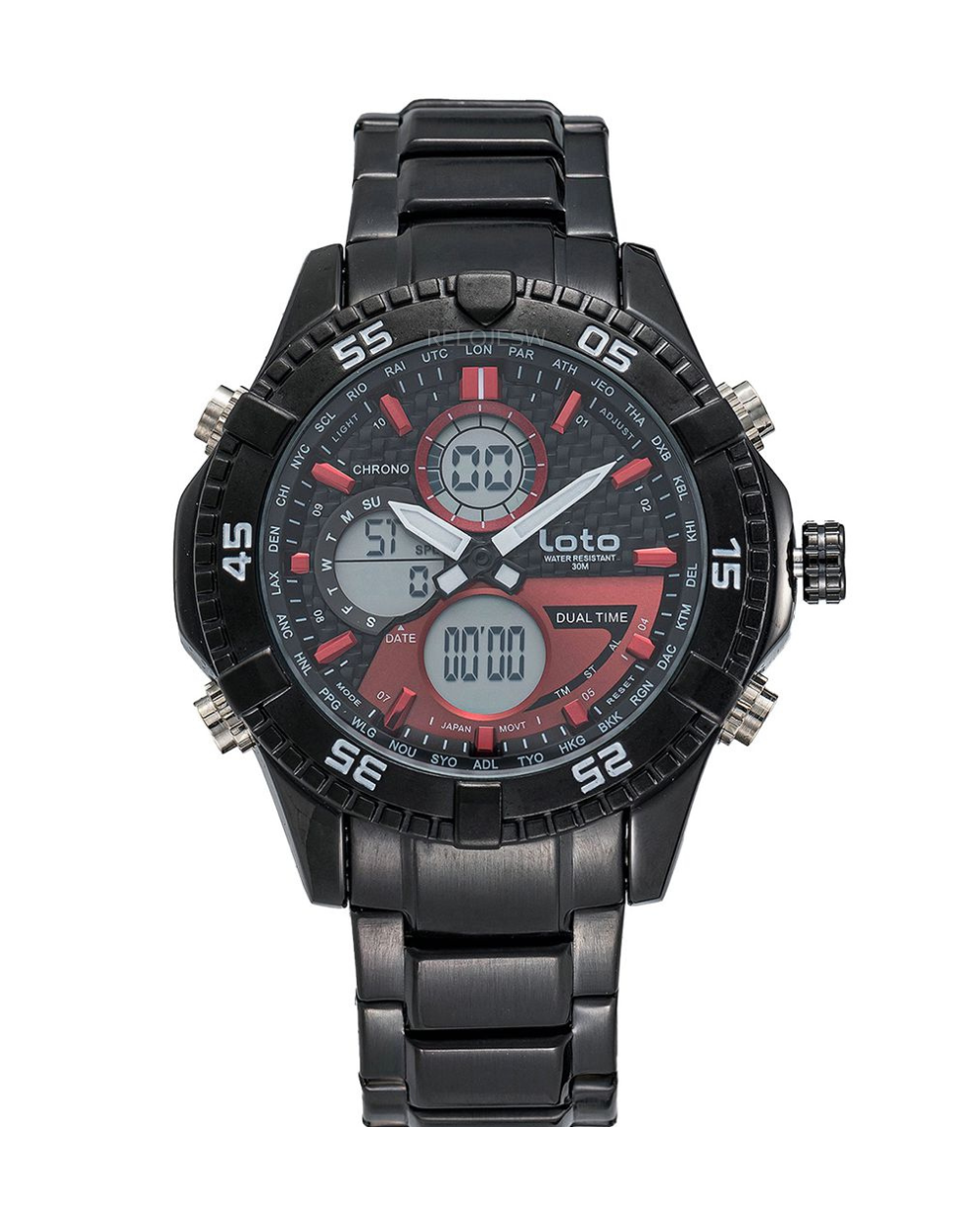 Reloj Loto Hombre Negro LT-2422-NERO
