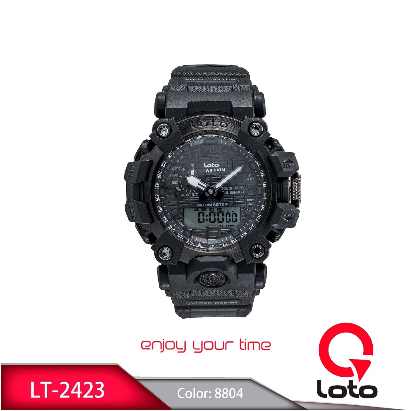 Reloj Loto Hombre Negro LT-2423-NENE